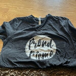 Proud mama volleyball shirt sz L